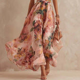 Adela - Vestido Floral Asimétrico
