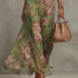 Arantxa - Vestido Maxi Halter Floral Elegante