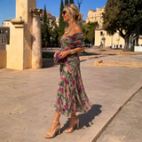 Emilia - Vestido de Noche Coral