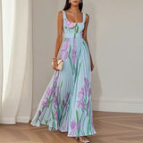 Elvira - Vestido Maxi Línea A Floral