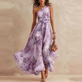 Adela - Vestido Floral Asimétrico