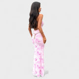 Mara - Vestido floral rosa
