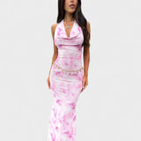 Mara - Vestido floral rosa