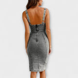 Anna - Vestido vaquero con tirantes ajustables