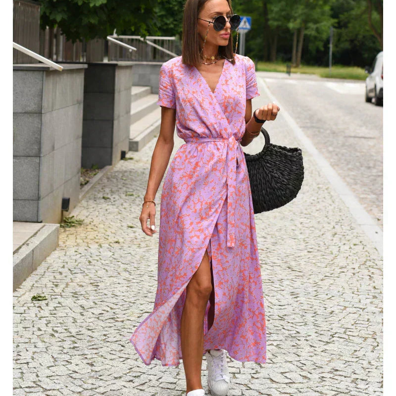 Petra - Vestido elegante con escote en V y corte moldeador