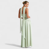 Malia - Vestido Corte asimétrico Menta