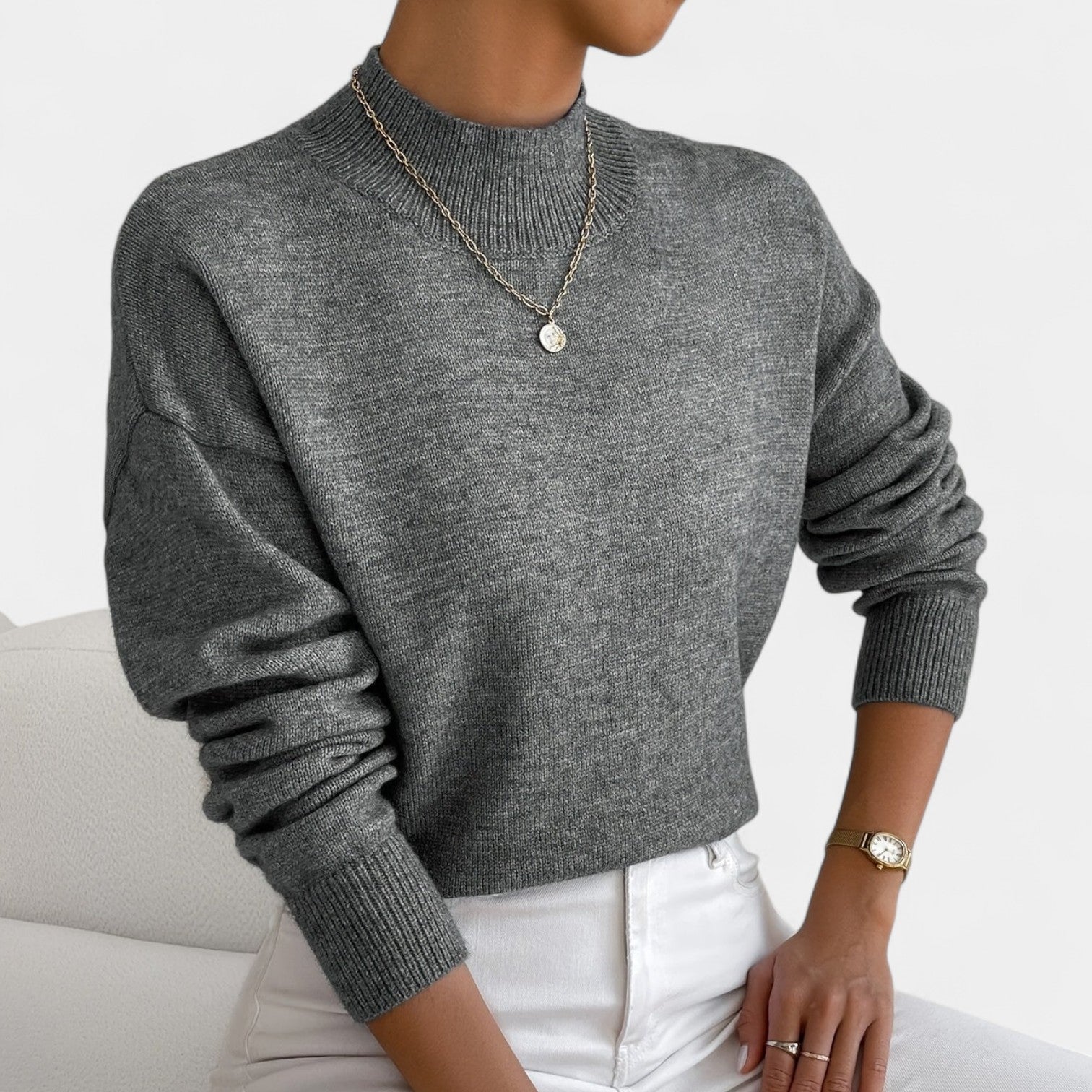 Maria – Jersey de cuello alto