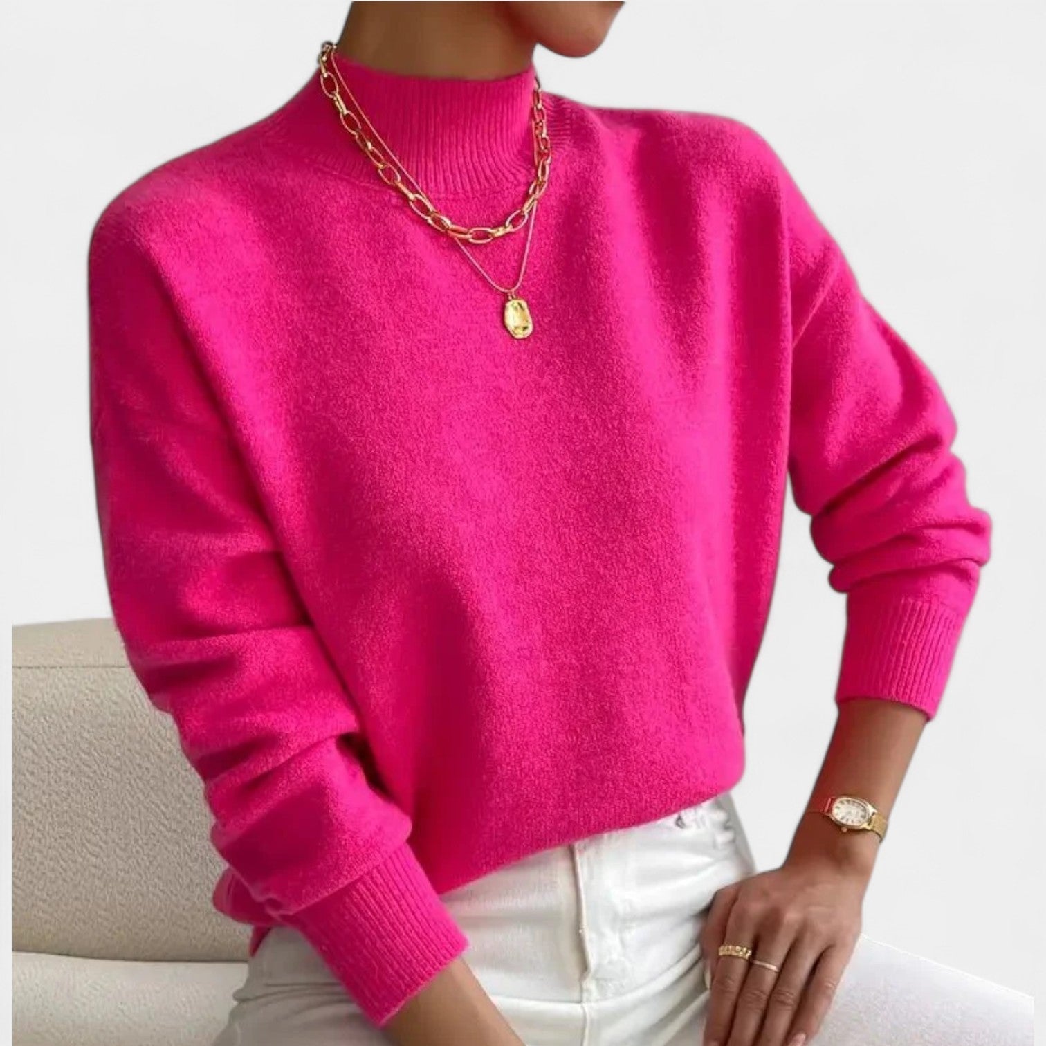 Maria – Jersey de cuello alto