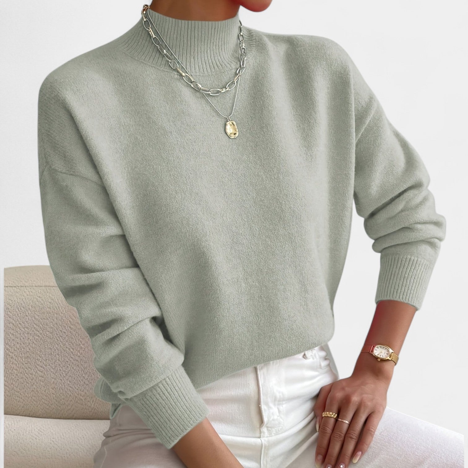 Maria – Jersey de cuello alto