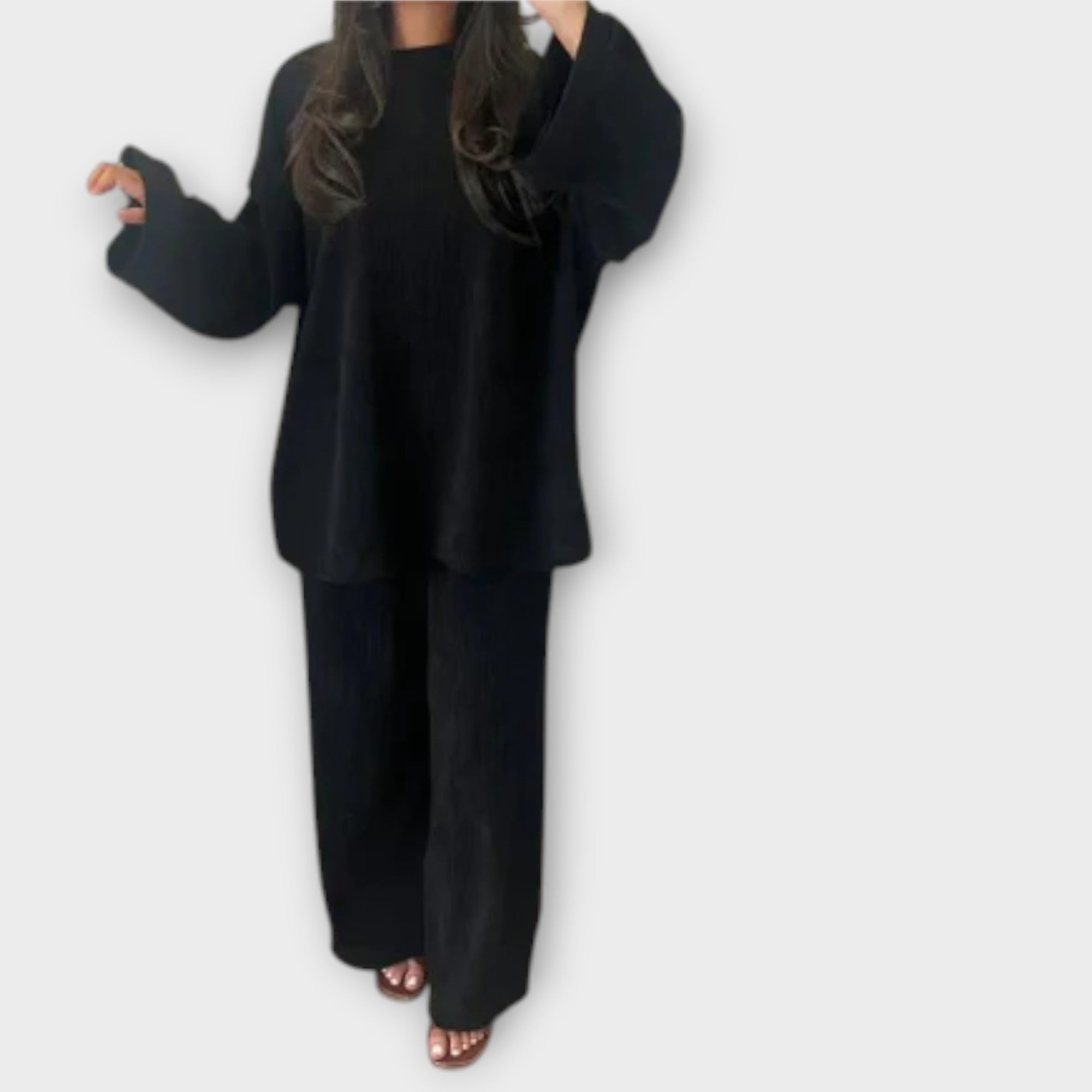 Ingrid - Conjunto para tallas grandes - Estilo acanalado
