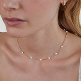 Collar de cadena con cuentas