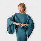 Dana - Vestido kimono confeccionado en lino y algodón