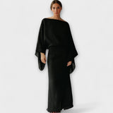 Dana - Vestido kimono confeccionado en lino y algodón