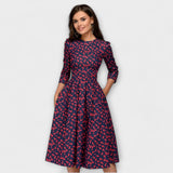 Retrozo - Elegante vestido midi