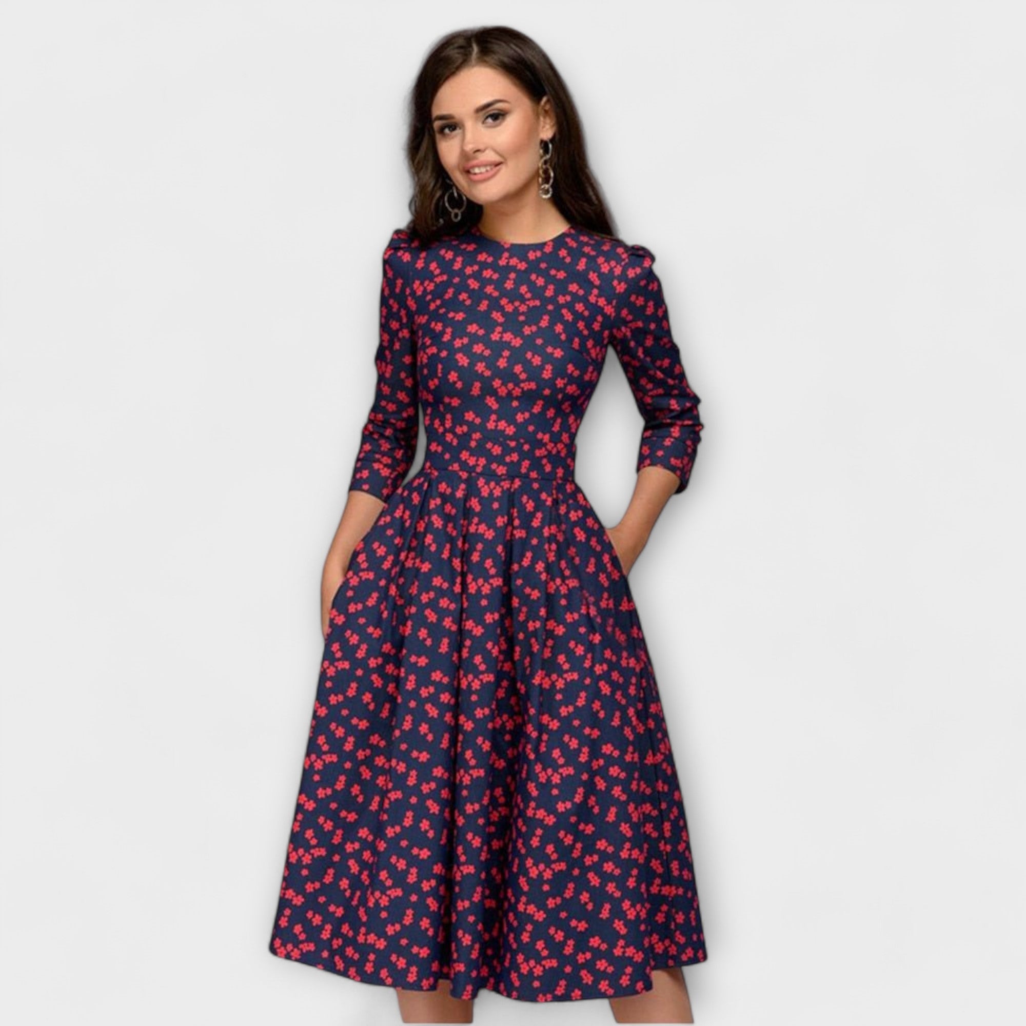 Retrozo - Elegante vestido midi