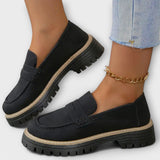 Kristýna Mocasines Elegantes Clásicos Urbanos de Ante