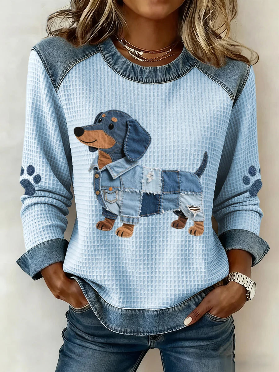 Jerséis de patchwork vaquero