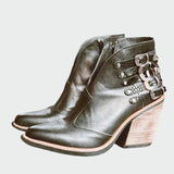 Zapatos retro de cuero
