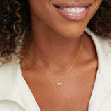 Collar de hojas de cristal