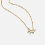Collar de hojas de cristal