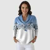 Anežka | Jersey con estampado floral y escote suave
