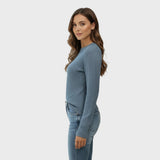 Sofie | Jersey trenzado con cuello cruzado