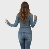 Sofie | Jersey trenzado con cuello cruzado