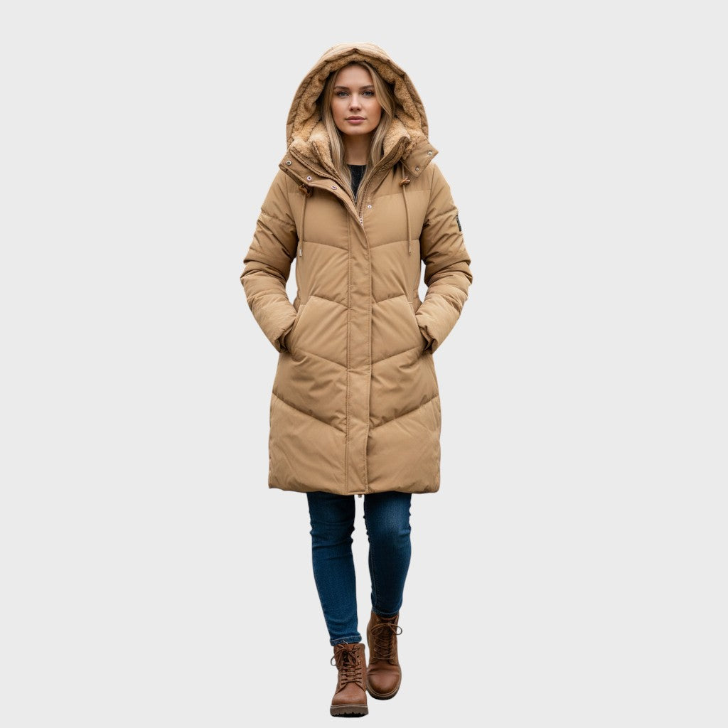 Saskia | Abrigo acolchado de invierno con forro de felpa