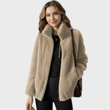 Mila | Chaqueta de peluche de lujo con cremallera