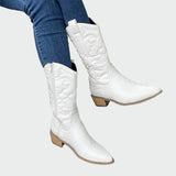 Botas cowboy metalizadas